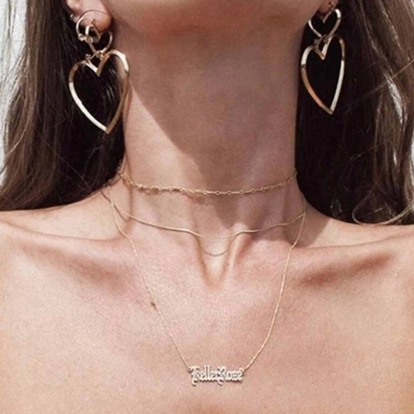 WILA Jewelry - GINA💕 double heart hoop earrings gold